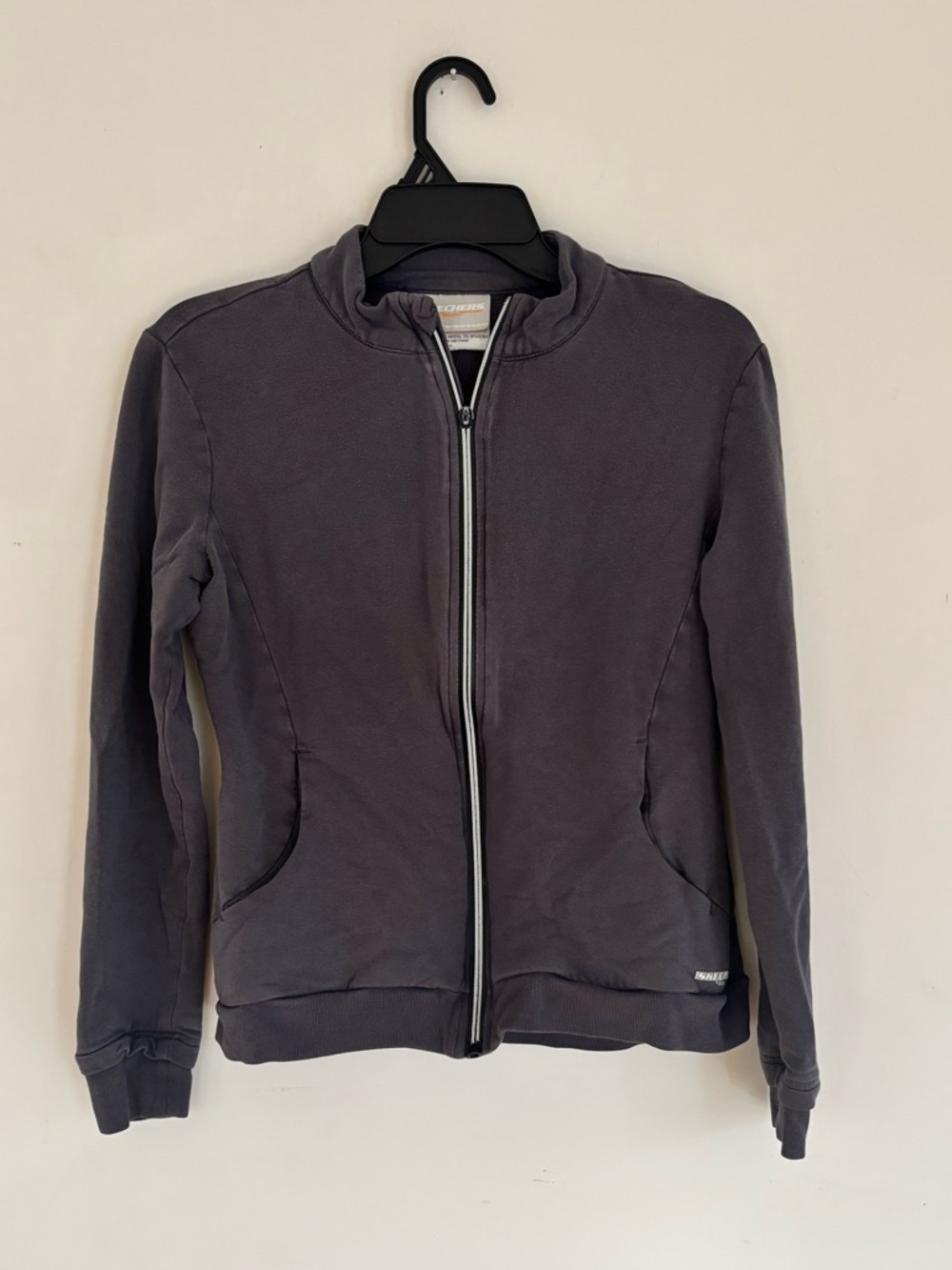 Skechers Women’s Zip-Up Sweatshirt Jacket Dark Gray Size Small